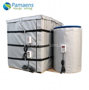 Flame Retardant Heavy-duty 55 Gallon Drum Heater with Top Cover and Adjustable Thermostat and Overheat Protection