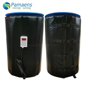 High Quality 25L-200L Flexible Heating Blanket for Plastic and Metal Drums with Adjustable Thermostat