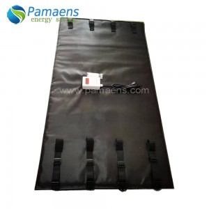 Flame Retardant Plastic Drum Heat Blanket with Adjustable Thermostat and Overheat Protection