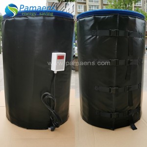 Flame Retardant Drum Heating Jackets and Insulators with Adjustable Thermostat and Overheat Protection