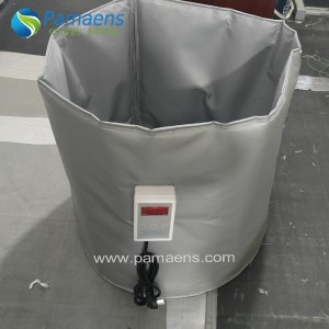 Factory Supplied 5 Gallon 20 – 25 Liter Drum Heater Jacket with Bottom Heating and Adjustable Thermostat and Overheat Protection