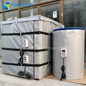 Flame Retardant Heat Blanket for 1000 liters IBC Plastic Tank with Digital Thermostat