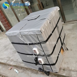 Flame Retardant Insulated 1000 Liter IBC Heater Jackets with Digital Thermostat and Overheating Protection