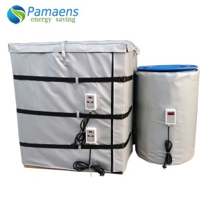 High Quality Water/Oil Proof Plastic Tote Heating Blanket with Digital Thermostat and Overheating Protection