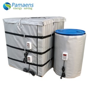 Water/Oil Proof Jacket Heaters for 1000L IBC Tank / Tote with Thermostat and Overheat Protection