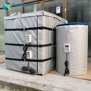 Customized 55 Gallon Metal Drum Heater Blanket with Controller and Overheat Protection