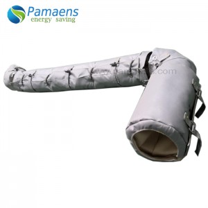 Custom Fiberglass Thermal Cover Removable Insulation Jackets for Pipes, Flanges and Bellow