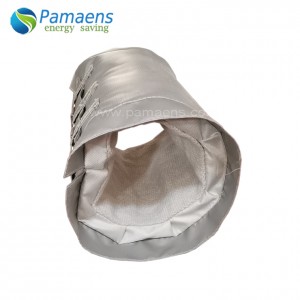 Custom Fiberglass Thermal Cover Removable Insulation Jackets for Pipes, Flanges and Bellow