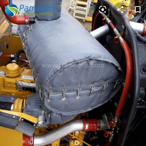Removable and Reusable Flexible Heater Insulation Jacket, Ceramic Fiber Blanket for Exhaust Pipe Insulation