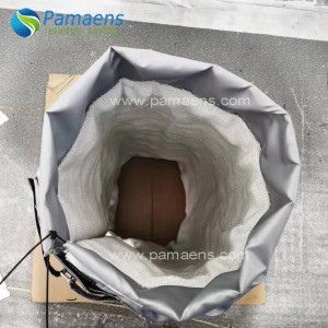 Removable and Reusable High Temperature Insulation Jacket for Pipe with Spring and Hook