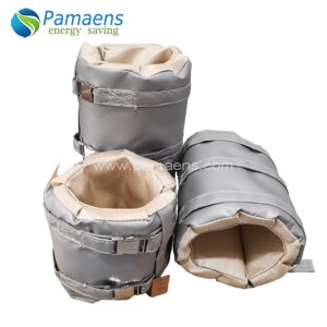 Removable and Reusable High Temperature Glass Fiber Thermal Insulation Blanket for Valve