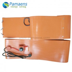 High Quality Flexible Electric Silicone Rubber Heaters Silicone Heating Belt with Sticker Made by Chinese Factory