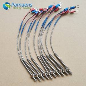 M6 M8 Temperature Sensor K J E PT100 Type Thermocouple with 1M 1.5M 2M 3Meter Wire Screw Type Thermocouple Probe